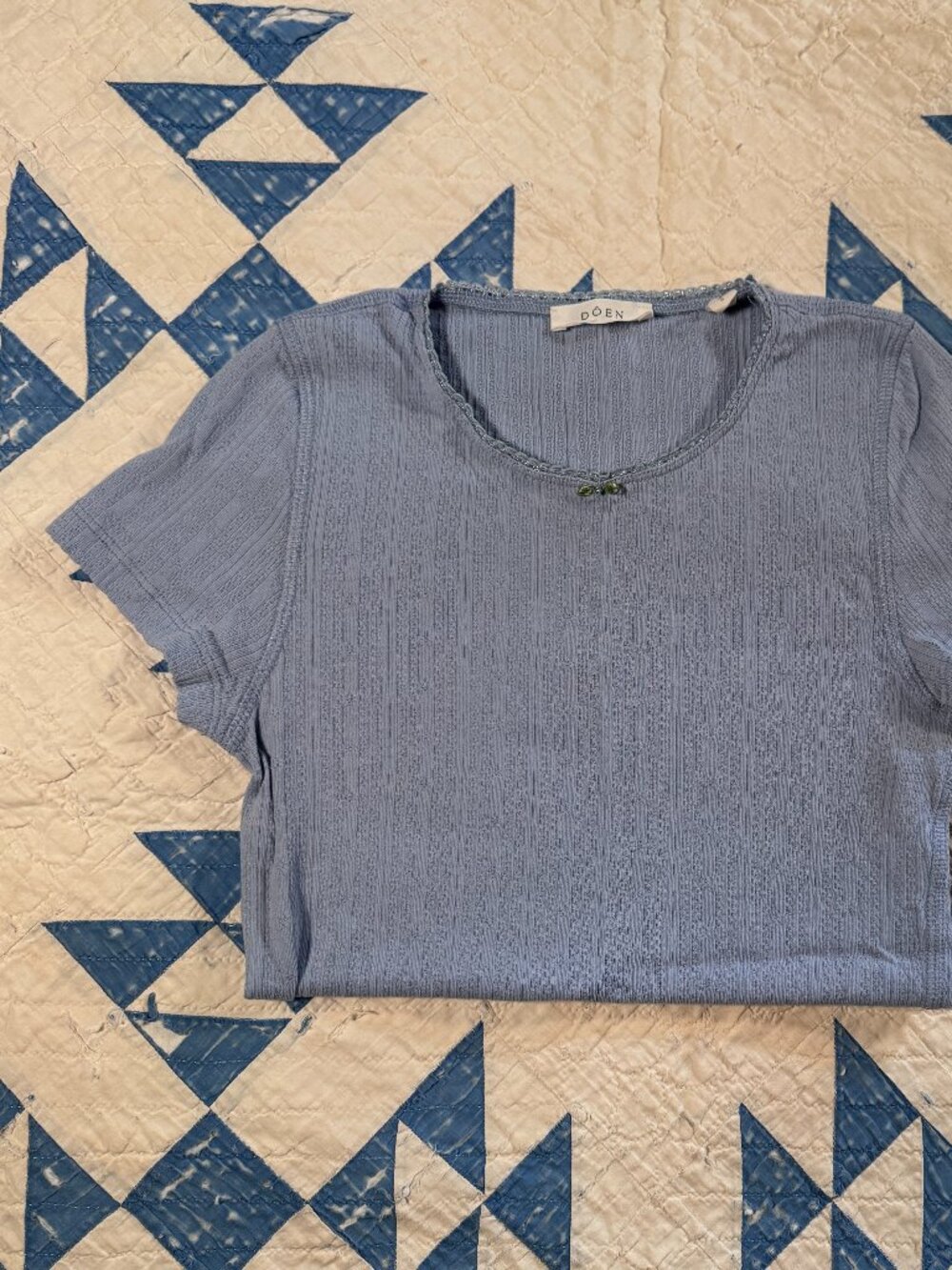 DOEN Pointelle Baby Tee